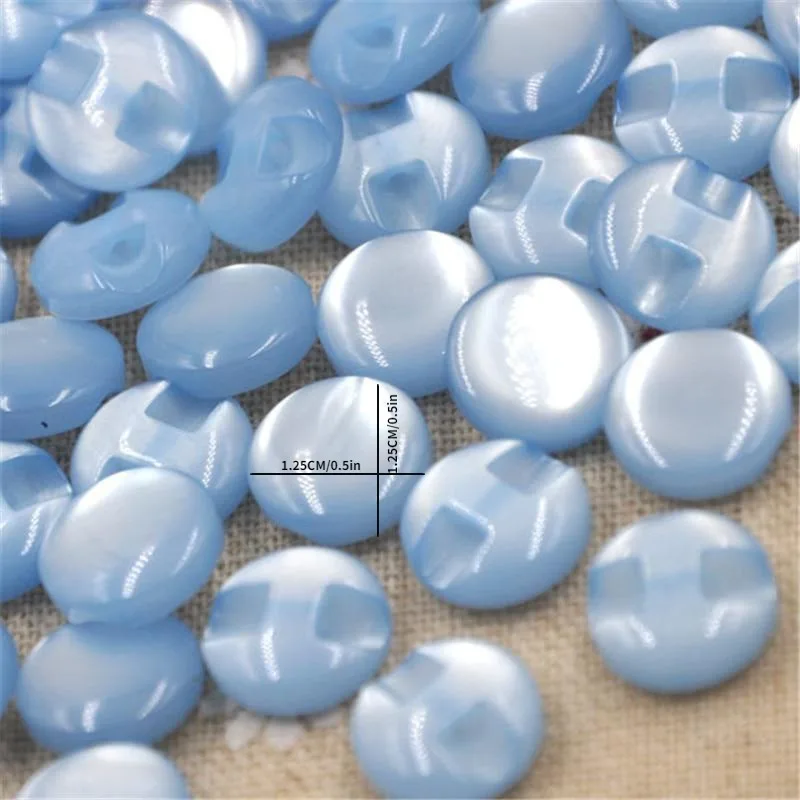 50pcs 12.5mm Resin Shirt Buttons Pearl Buttons Sewing Accessories DIY Crafts