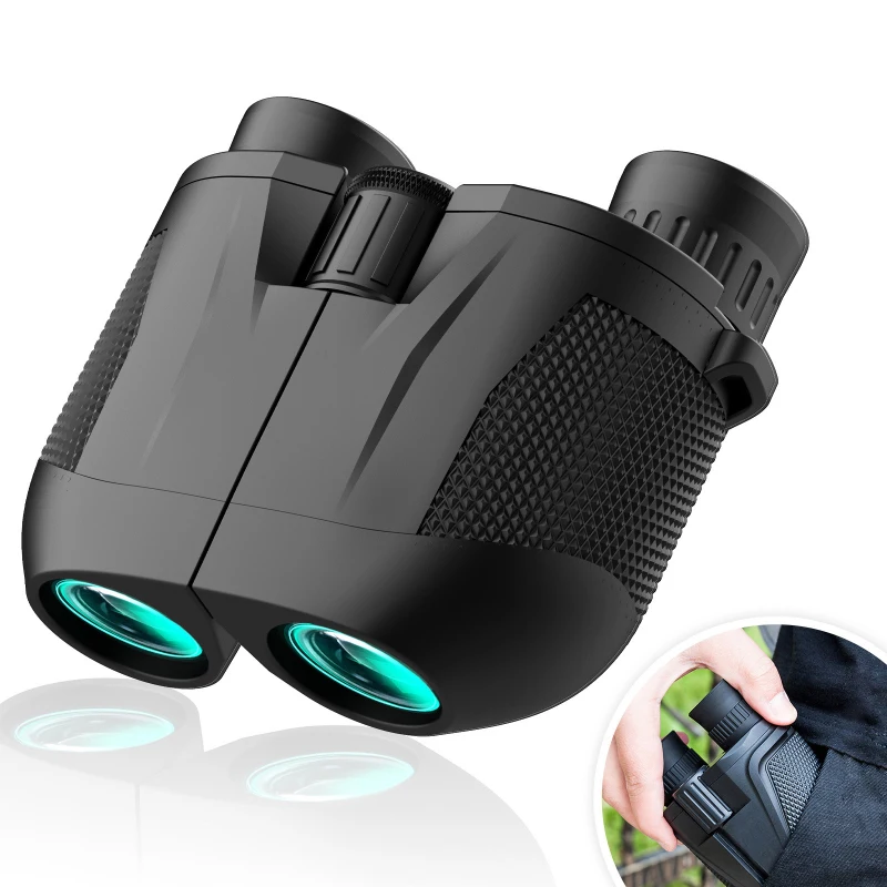 

10X25 HD Binoculars Mini Portable Telescope BAK4/FMC Coated Binoculars Outdoor Bird Watching Hunting Travel Camping Ball Game