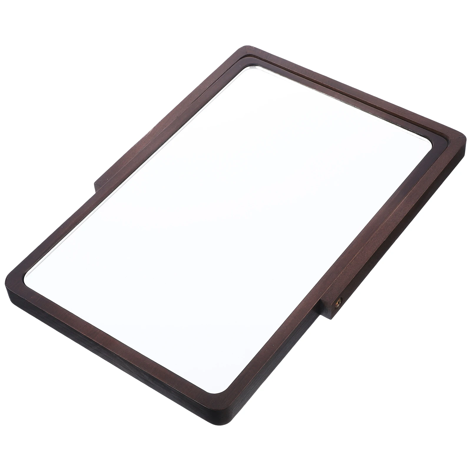 

Wooden Desktop Mirror High Definition Table Vanity Portable Office Home Table Vanity Mirror Beauty Use