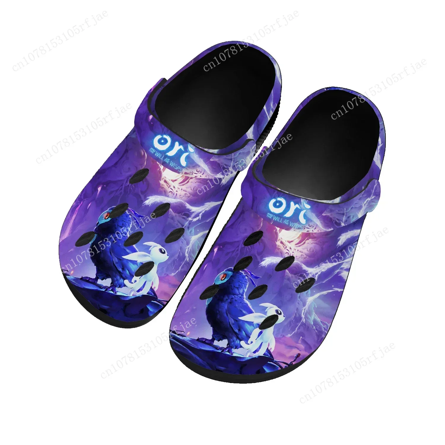 

Cartoon Game Ori and The Will of The Wisps Home Clogs Mens Womens Tailor Made Water Shoes Garden Beach Hole Slippers Sandals