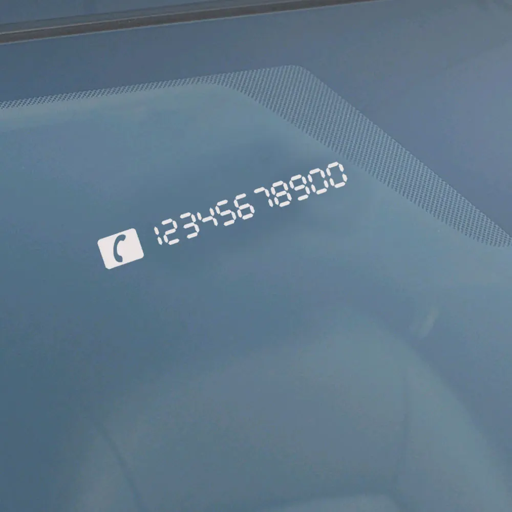 1Pc 29*3.5CM Reflective Temporary Parking Universal Car Stickers Move The Car Parked Number Card Decal Car Exterior Accessories - view 5