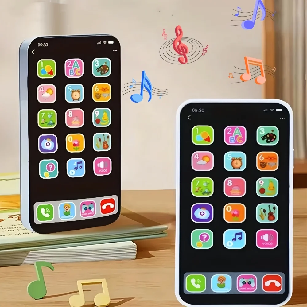 

Children Simulation Music Touch Screen Phone Baby English Education Cognitive Phone Intelligent Multi-Functional Toy Model