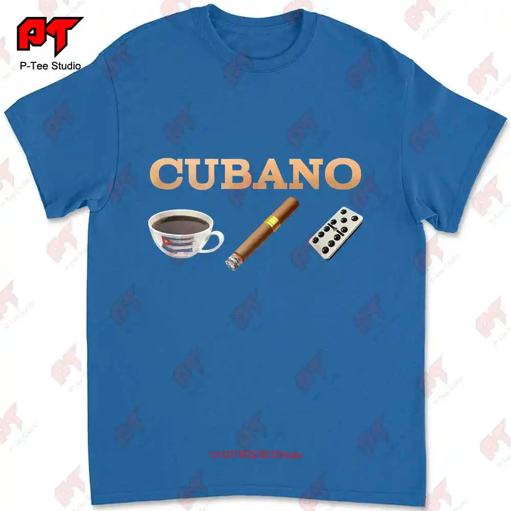 Cuban T Shirt Cohiba Cigar Coffee Domino Cuba YIA5