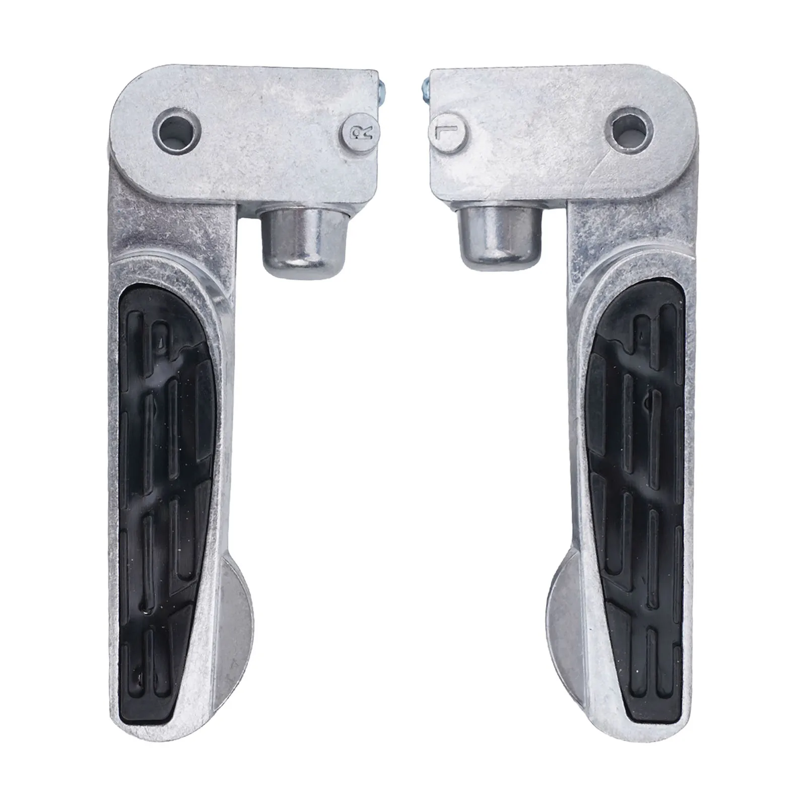 1 Pair Bike Pedal Electric Bike Pedal Bicycle Anti-skid Foldable Foot Pedals Aluminum Alloy Silver Folding Pedal