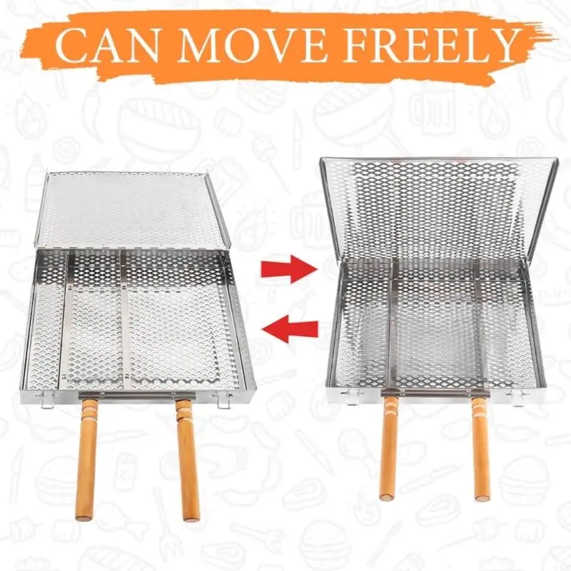 

Professional Grades BBQ Pan Durable Grills Tool BBQ Cooking Tool For Family Gatherings Parties Outdoor Activity Y4QC