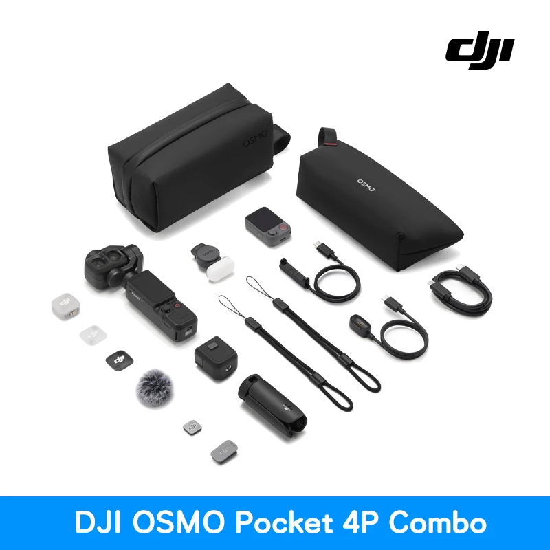 【LOCAL+】DJI Osmo Pocket 4P Dual-Camera Gimbal, 1-inch CMOS 17-stop dynamisch bereik, 4K/240fps slow-motion, 103GB opslag, Vlogging camera Osmo Pocket 4P Nieuw 2026