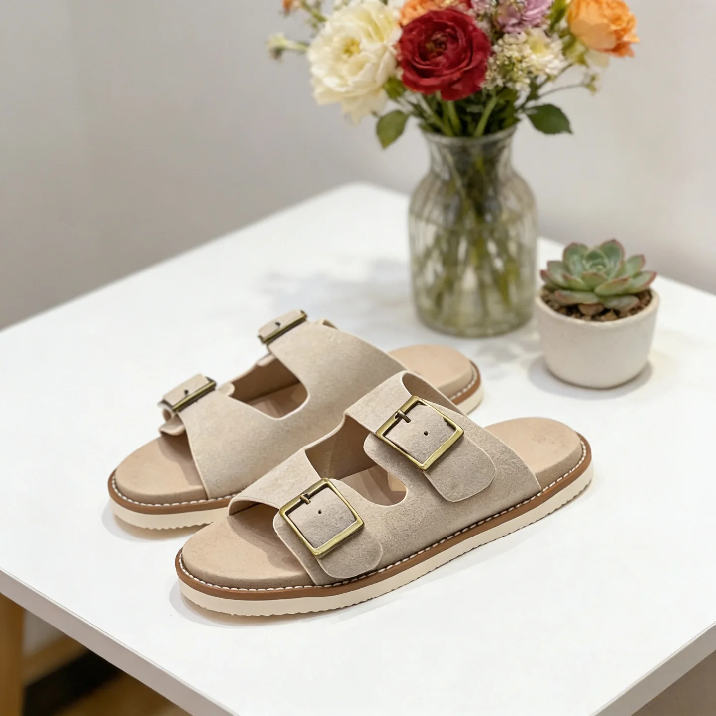 

Элитные мужские тапочки из натуральной кожи ручной работы, домашние и уличные сандалии, пляжная обувь для дома и улицы, подарки на праздники