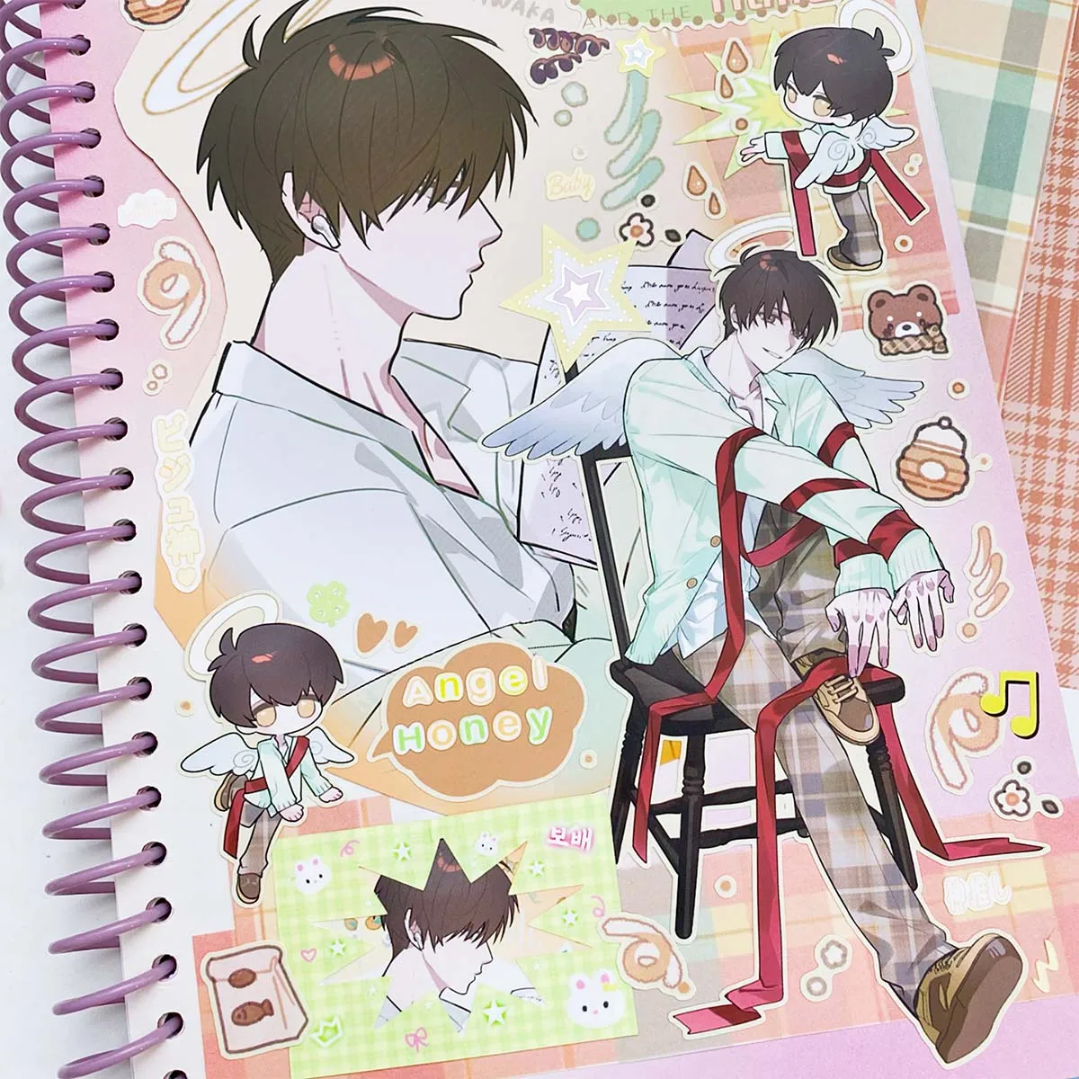 Coreano Deco Character Sticker Set, Scrapbooking Papelaria, cartão coreano, DIY Material, Artes, Artesanato Álbum