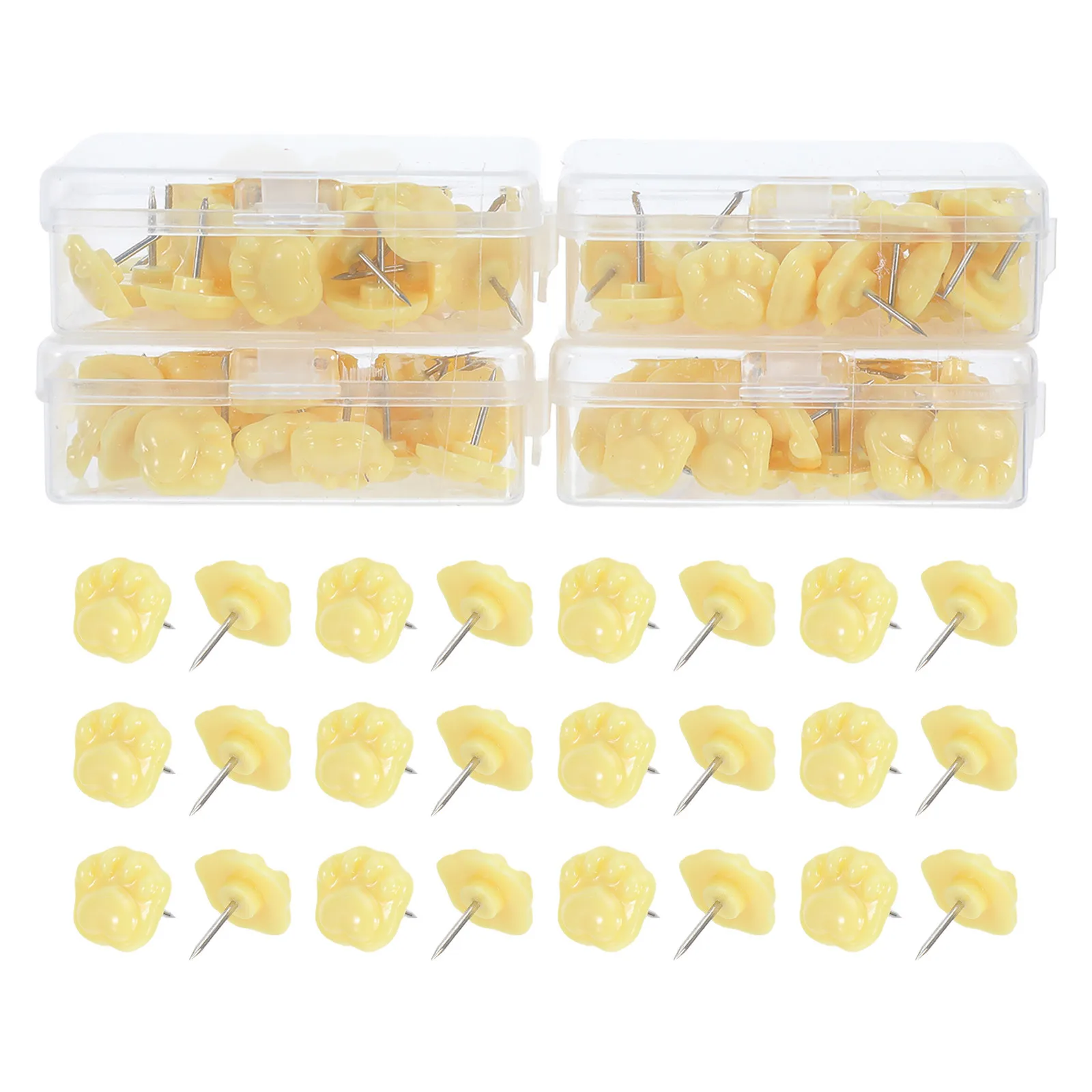 

30Pcs Paw Shaped Push Pins Cute Animal Claw Thumb Tacks for Cork Board Bulletin Wall School Office Map Decoration Display Tacks