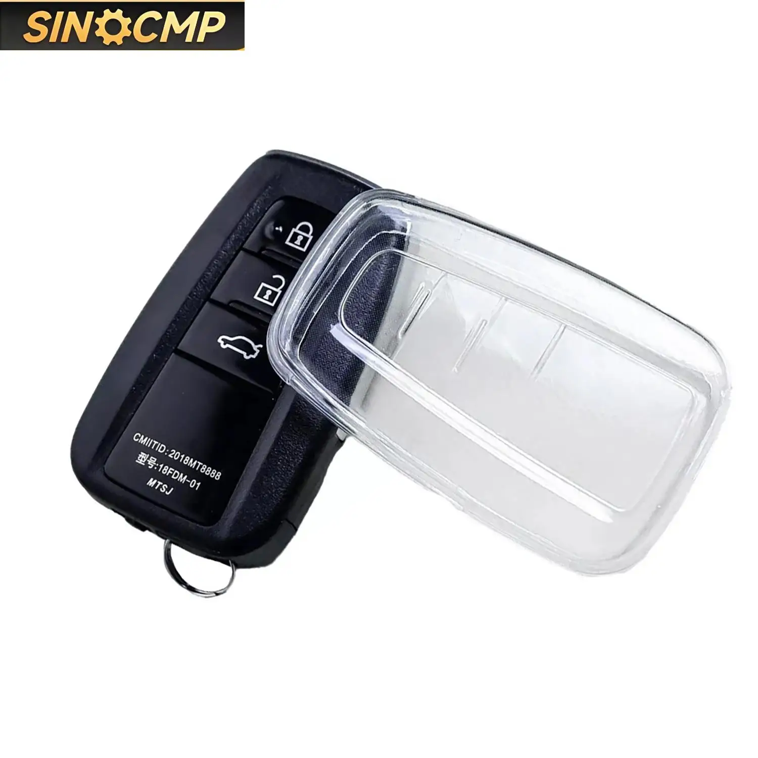 

Clear Smart Car Key Accessories For Toyota Corolla Cross 2021-2023 Key Fob Cover Case Holder Transparent Case Parts 1 Pc