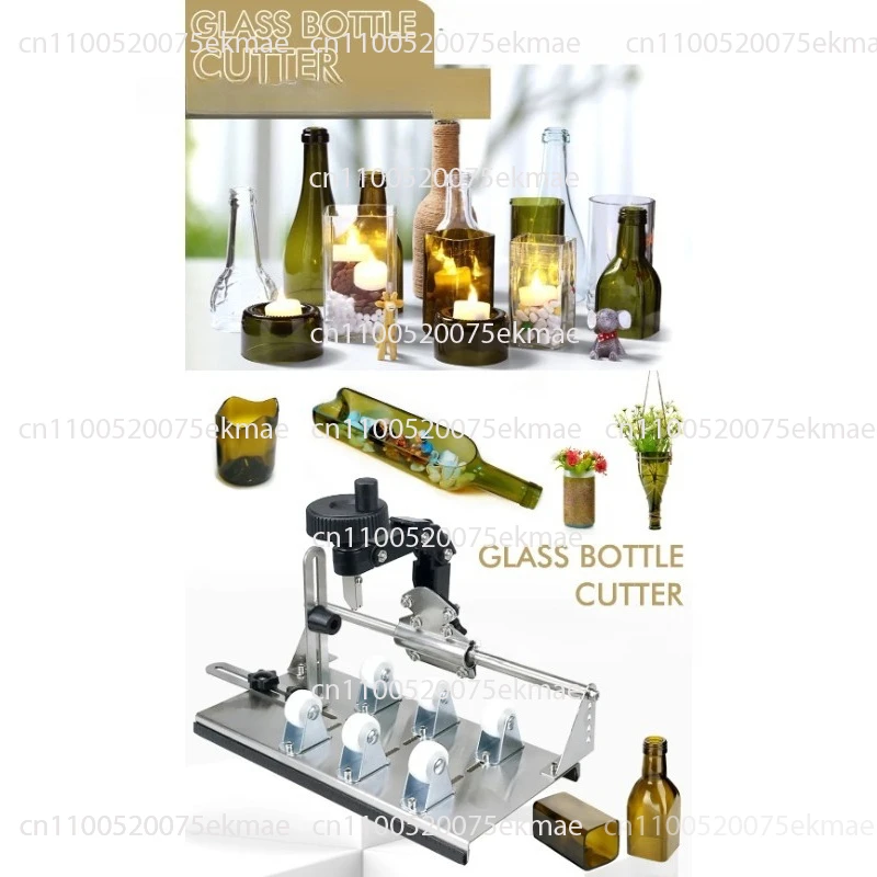

Glass Bottle Cutter - Professional DIY Glass Cutting Tool for Square, Round Bottles and Bottlenecks with Accessories