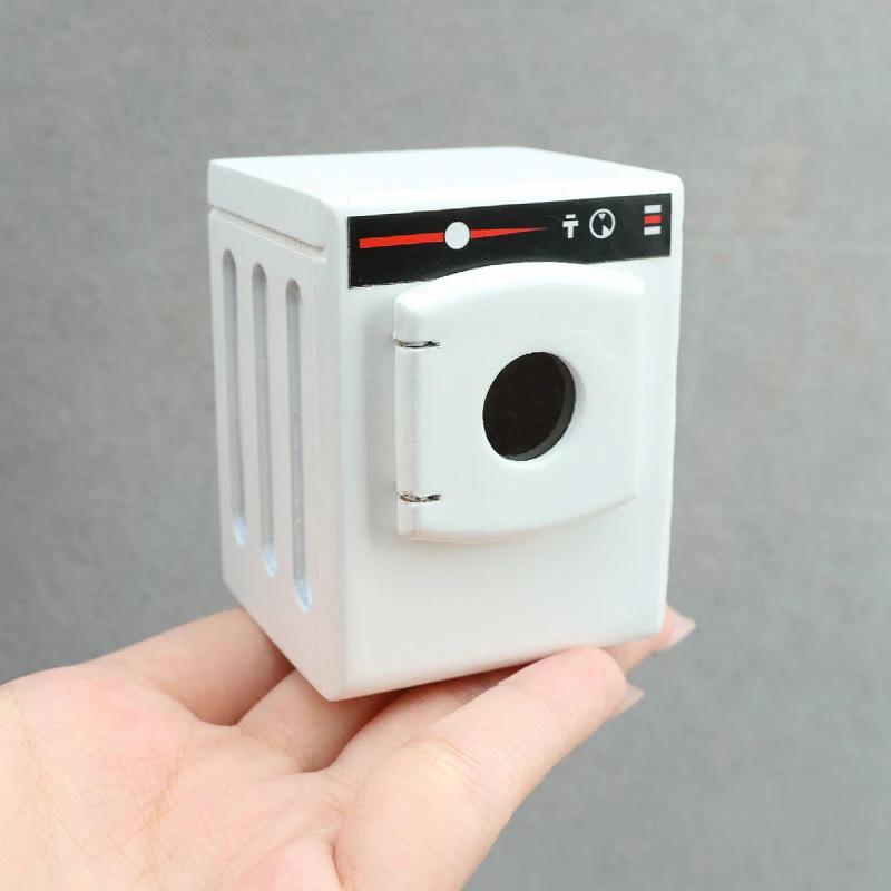 Realistische Puppenhausmöbel im Maßstab 1:12: Modell einer Trommelwaschmaschine