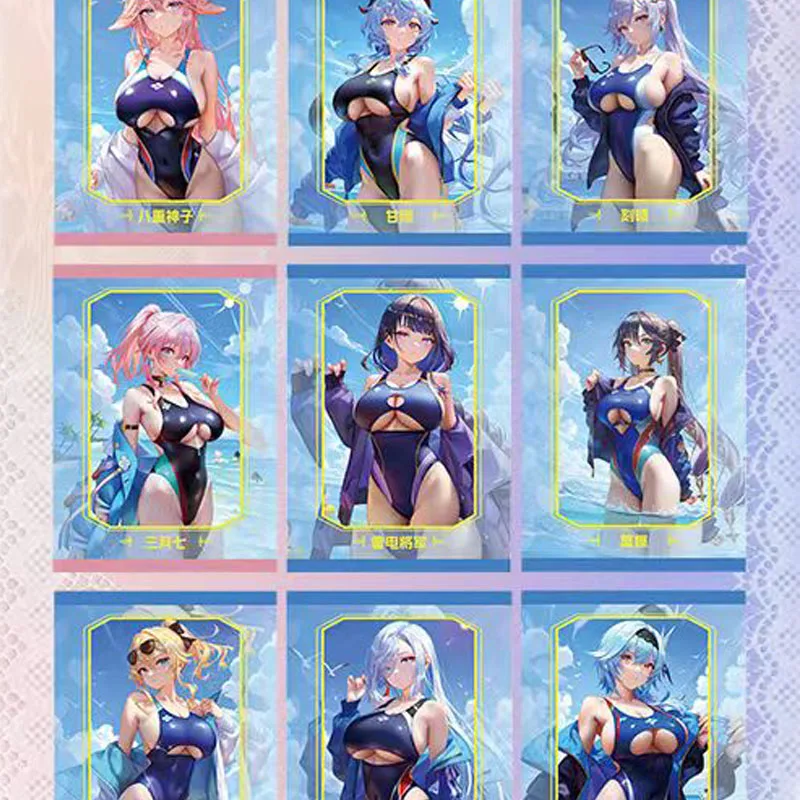 Wholesales Goddess Story Collection Card Stunning Girl Film Glue Ssp Special Shape Puzzle Booster Box Anime Games Trading Cards