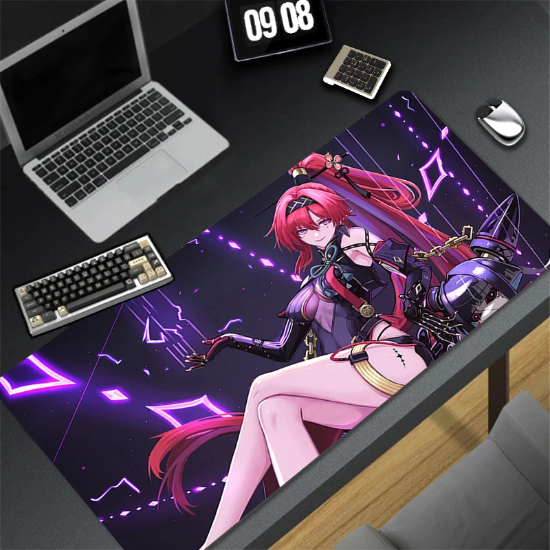 Computer Gaming Accessories W-wuthering Waves Yinlin Mousepad Office PC Mouse Pad Keyboard Pad Desk Decoracion HD Anime Desk Mat