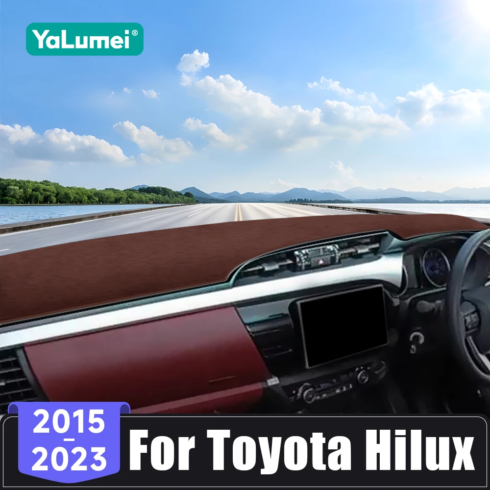 Für Toyota Hilux 2015 2016 2017 2018 2019 2020 2021 2022 2023 Auto Dashboard Abdeckung Pads Anti-Uv Teppiche instrument Sonnenschutz Matten