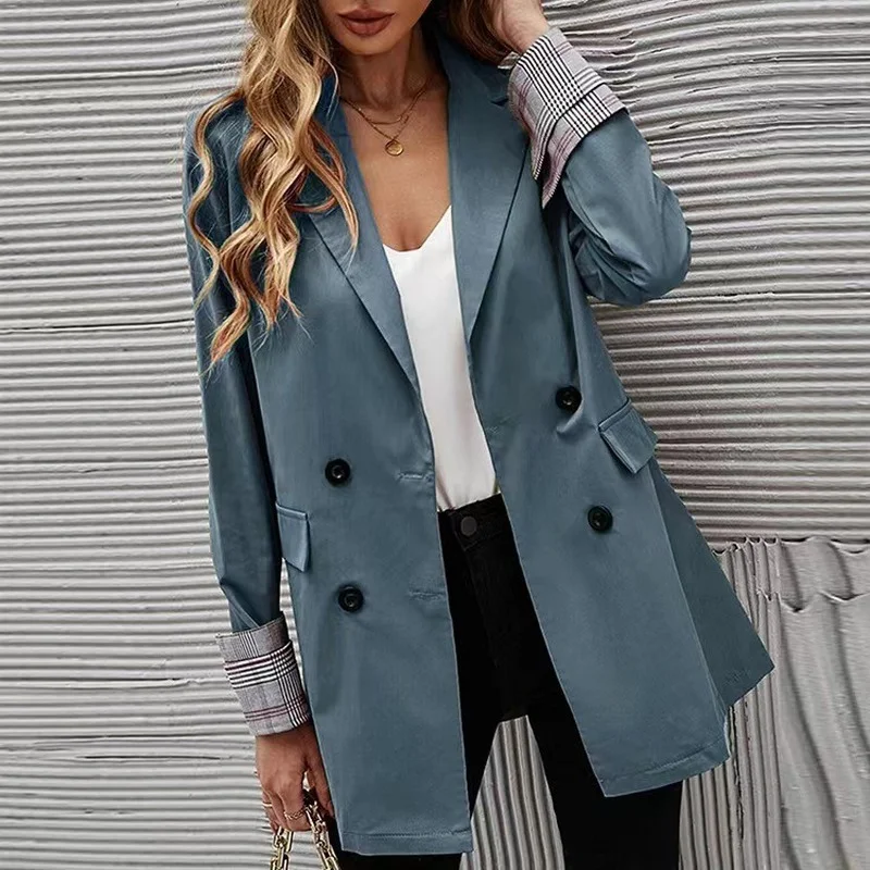 Blazer Slim Fit imbibé pour femme, manteau de bureau, mode coréenne, livraison gratuite, nouveau Y2k, printemps, automne