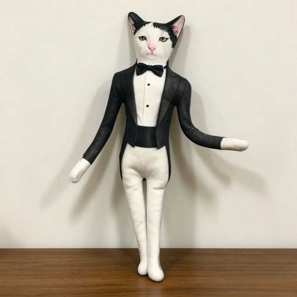 Creative Built in Skeleton Cat Plush Doll Animal Figure Simulated Plush Cat Toy Cartoon 28cm Funny Cat Toy Kids Toy