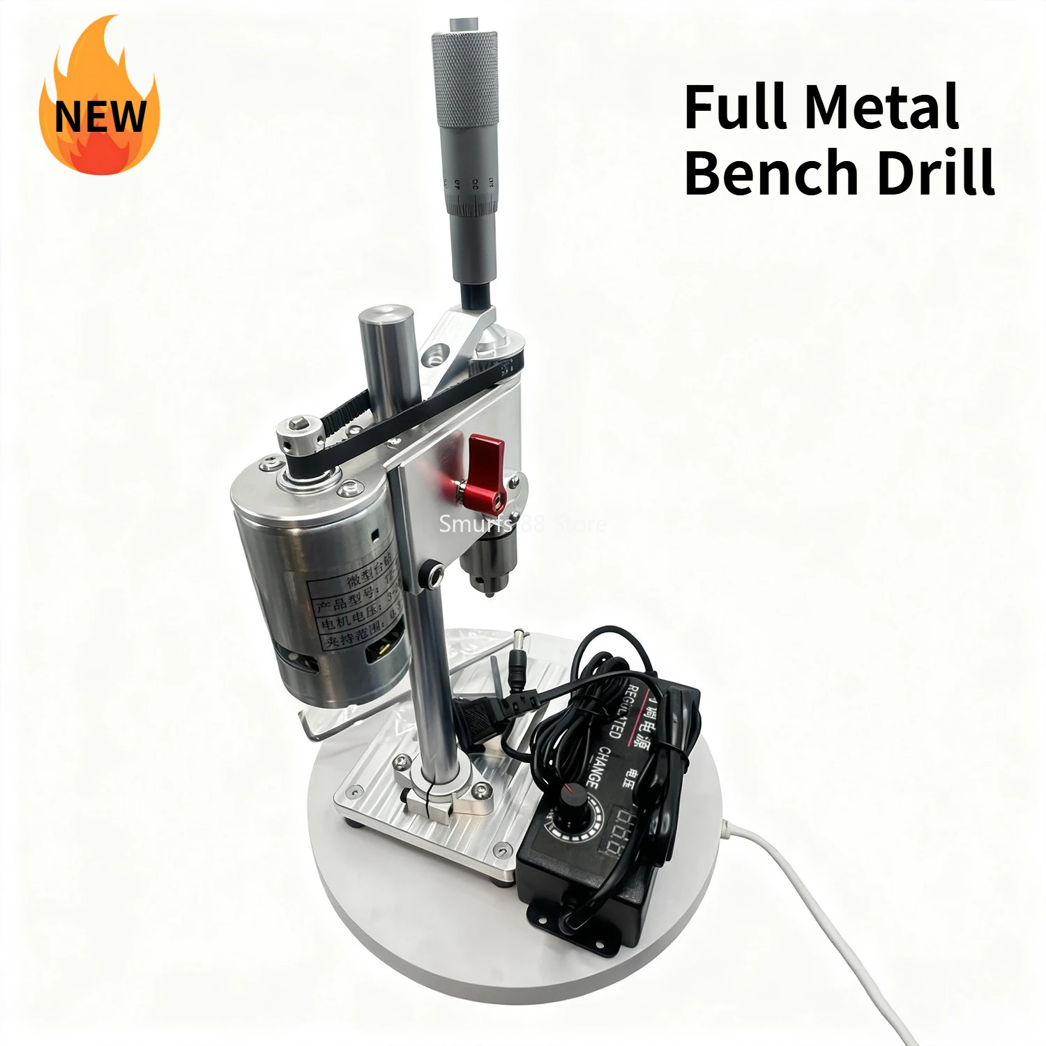 

Модель металлической настольной дрели «сделай сам», прецизионная микронастольная дрель, базовая пластина печатной платы с тонкой настройкой микрометра, инструмент для ремонта часов