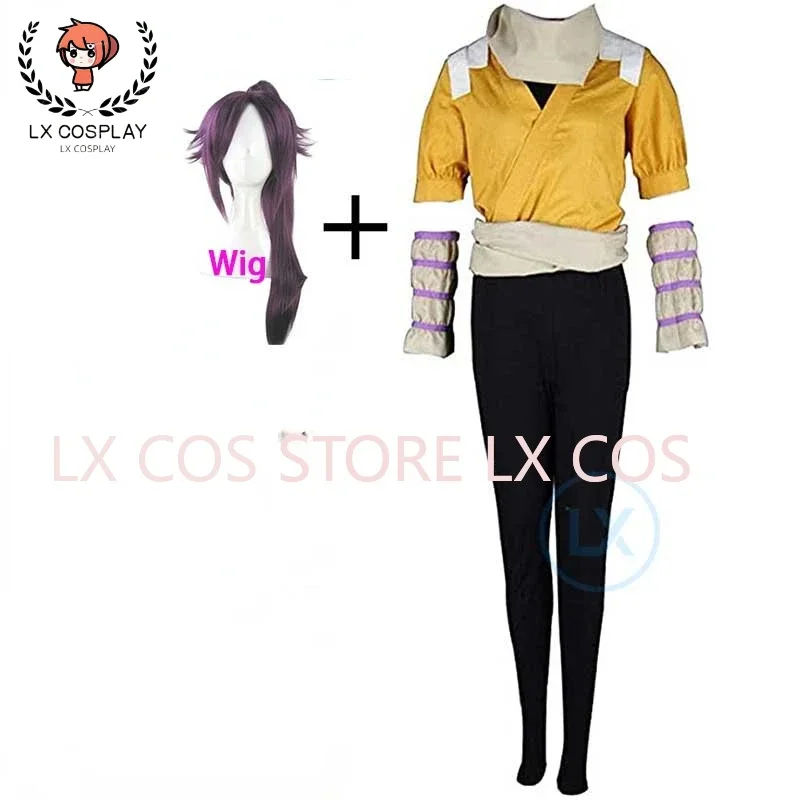 Anime Shihouin Yoruichi Cosplay Costumes Yellow Suit Cosplay Halloween Costumes For Women Men Anime Clothes