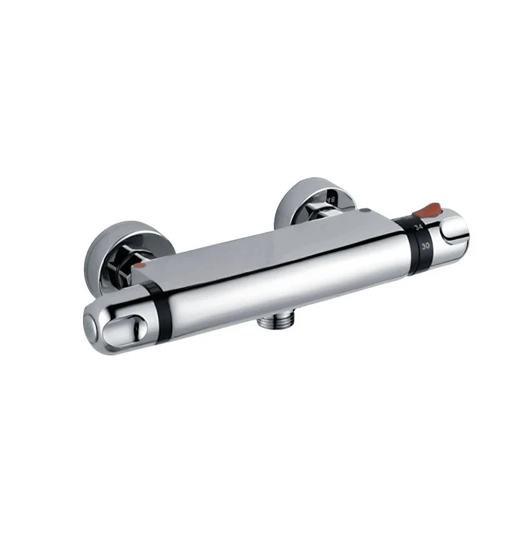 

Wall Mounted Constant Temp for Bathroom Shower Head Top Spray Faucet Head Tap Hot Cold Water Thermostatic Mixing Valve