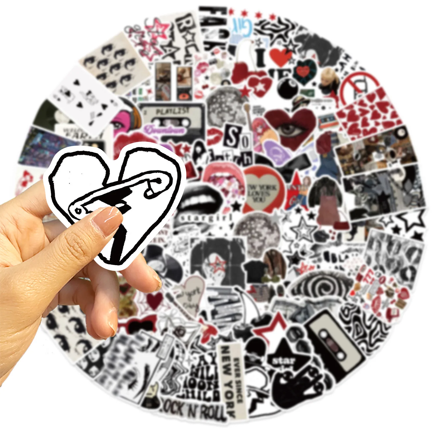 10/30/50/100 Pezzi Adesivi Graffiti Estetici Urbani per Valigie, Skateboard, Laptop, Bagagli, Telefoni, Auto, Decalcomanie Decorative