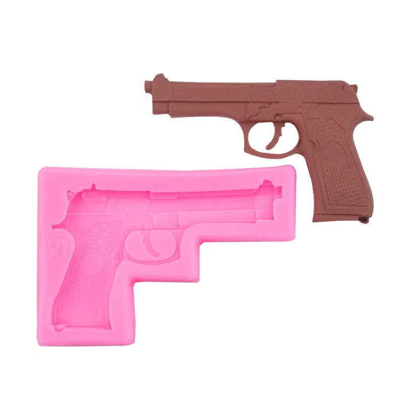 

Mini Pistol Shaped Silicone Mold for DIY Handmade Jewelry Accessories Epoxy Resin Craft Art Mould Making Tool