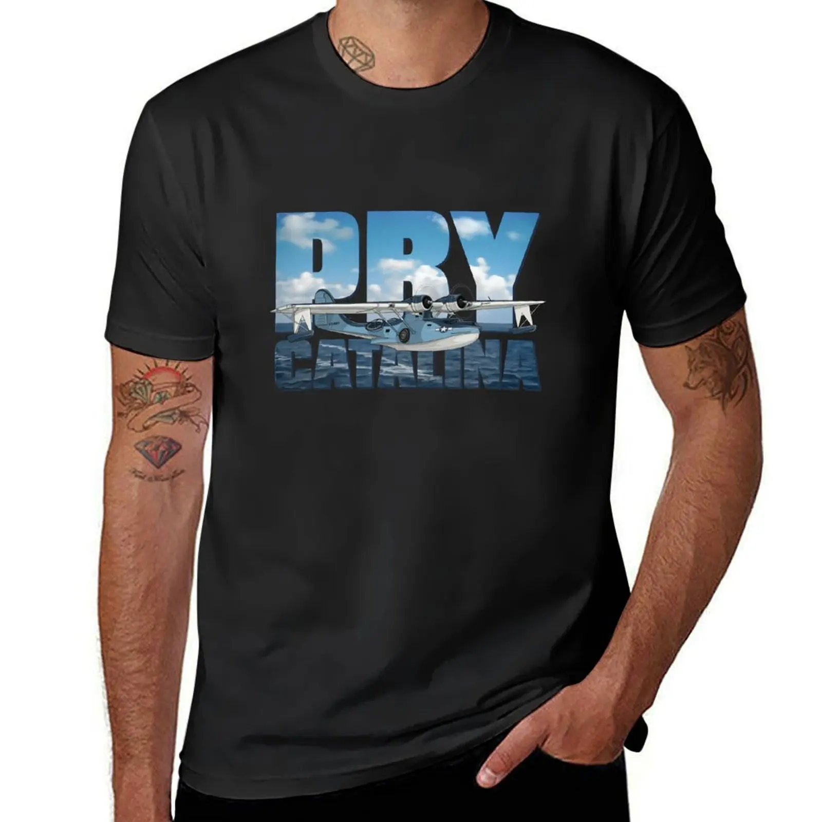 PBY Catalina T-Shirt quick drying shirts graphic tees quick-drying Short sleeve tee heavyweight t shirts for men