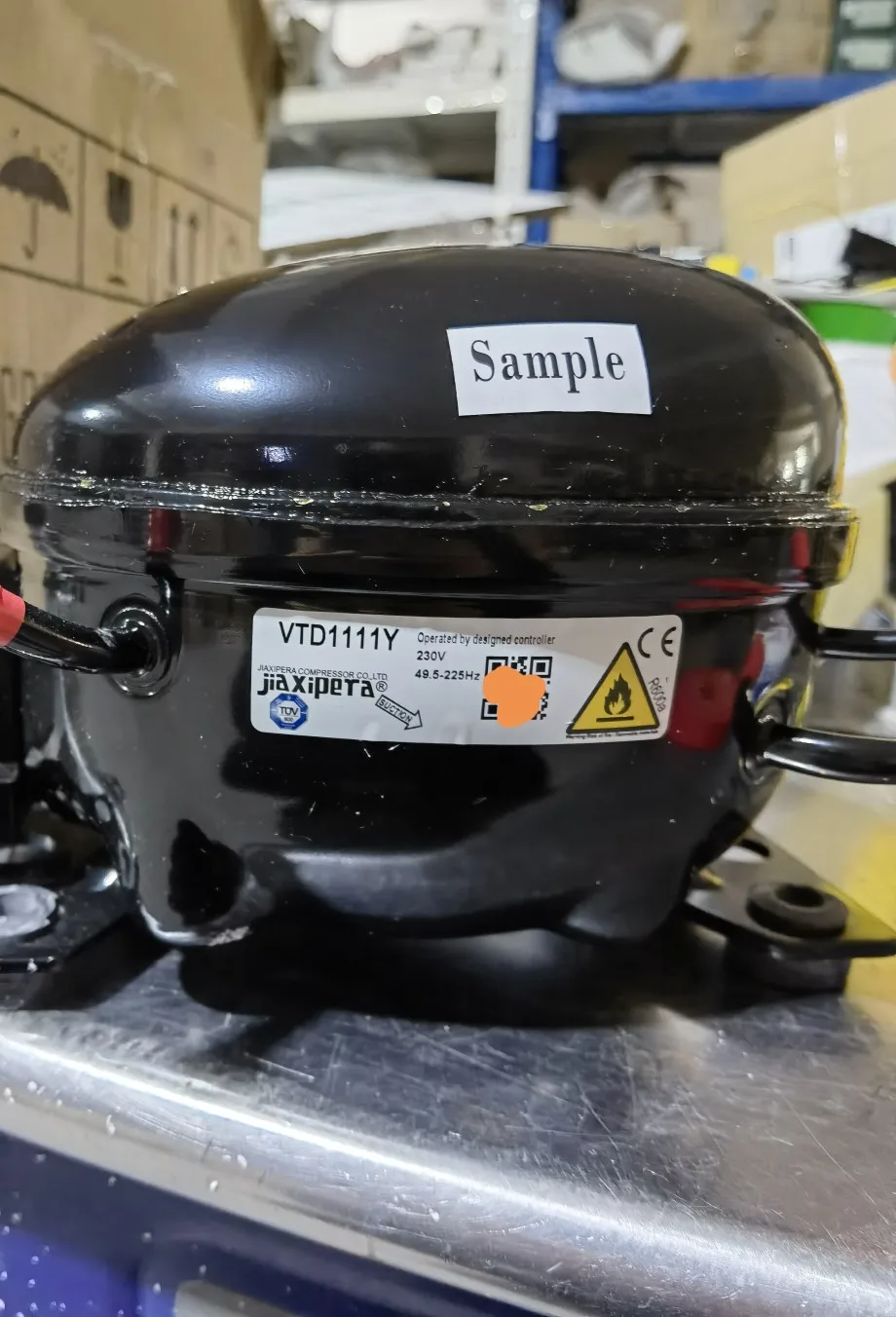 

Frequency conversion refrigerator compressor VTD1111Y 230v 49.5-225 Hz VTD1113Y