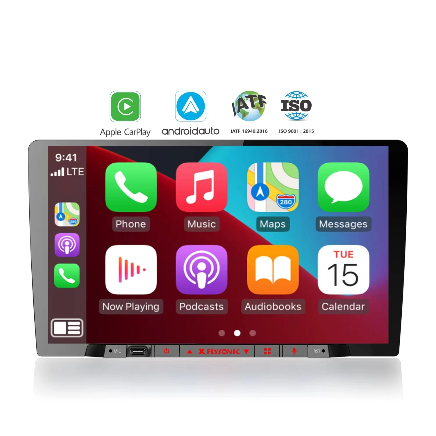 

STLFFlysonic Upgrade Private Model 9 10 Inch Car Stereo 1280x720 Car Carplay Screen Android Radio 2 Din Navigator Car Dvd Player