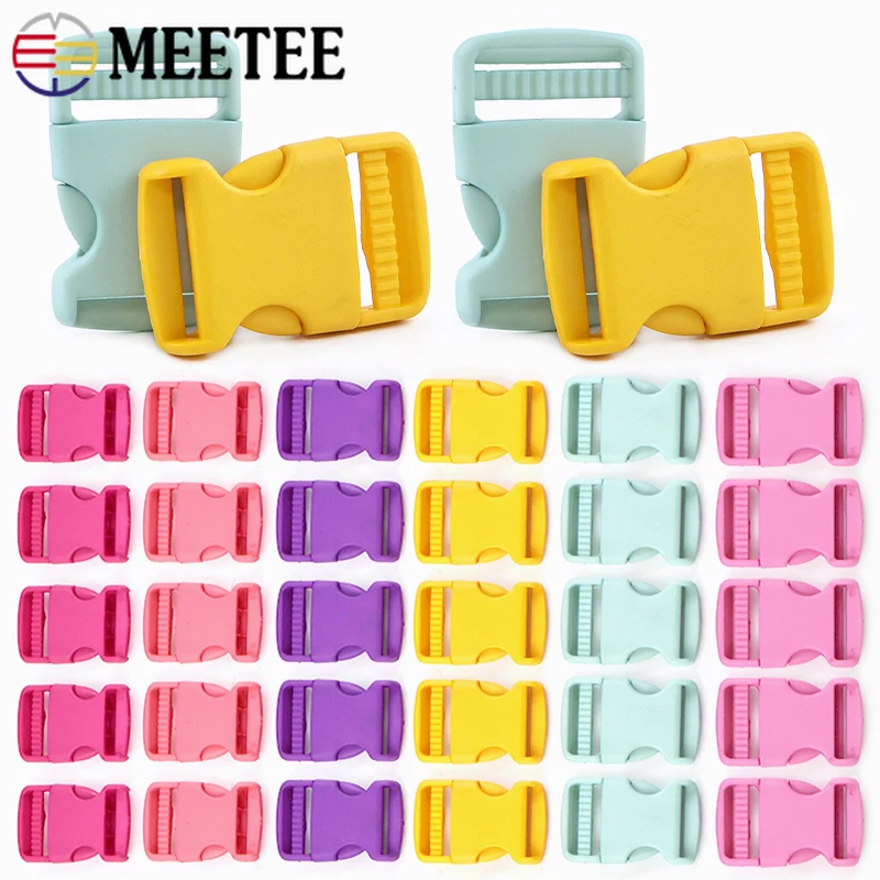 

5/10Pcs 15/20/25/30mm Plastic Release Buckles for Bag Strap Safety Belt Side Clip Clasp Dog Collar Buckle DIY Sewing Accessories