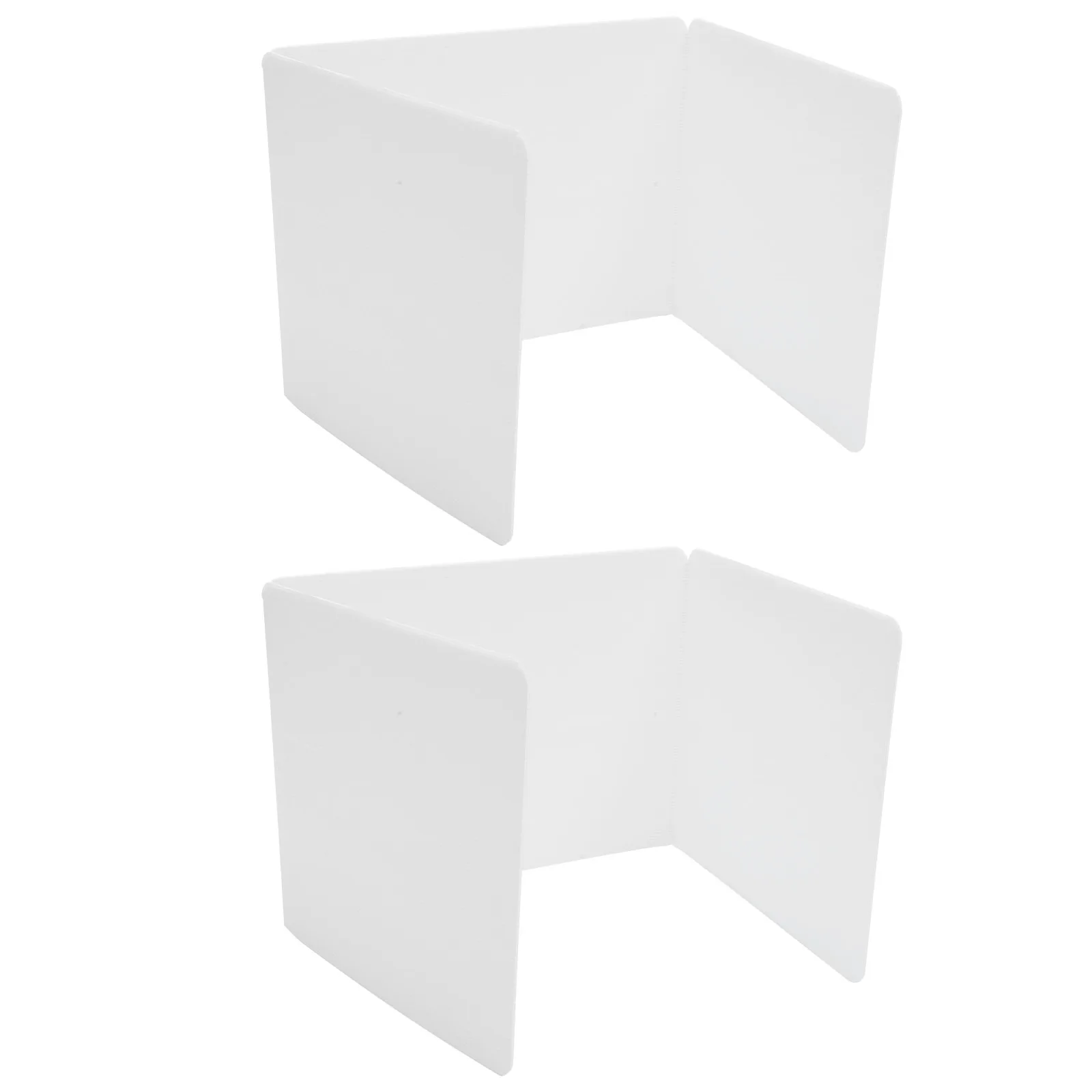 

2pcs Desk Divider Sneeze Guard Partition Plate Privacy Barrier Classroom Office Shield Reusable Plastic Countertop for Schools