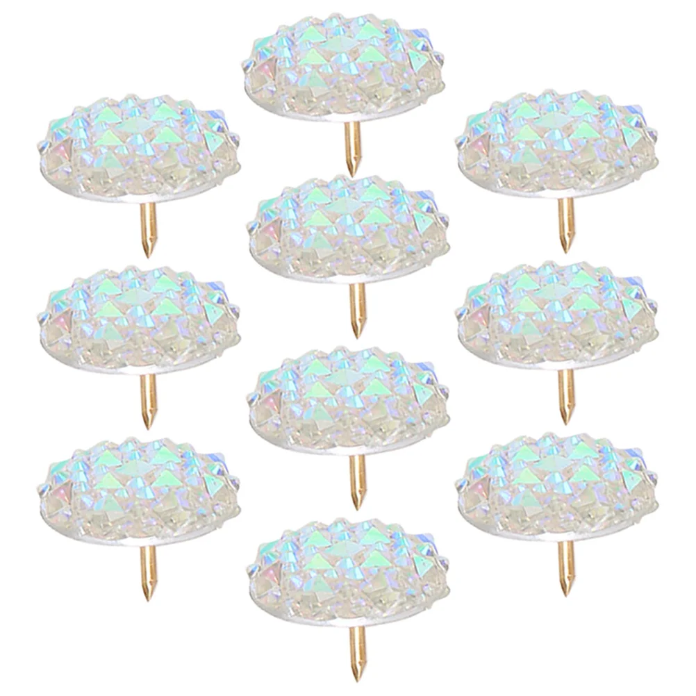 10pcs Push Pins Multi-Function Thumbtacks For Office Home Map Decoration Cork Board Accessories Small Replaceable