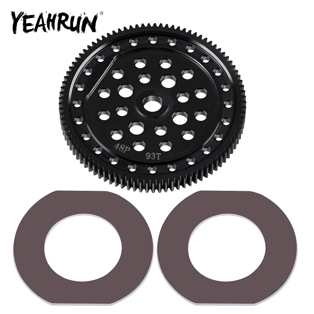 YEAHRUN علبة التروس المعدنية حفز والعتاد الرئيسي 48P 87T/93T ل Ecx Axe 2WD 1/10 RC سيارة شاحنة كبيرة ترقية أجزاء