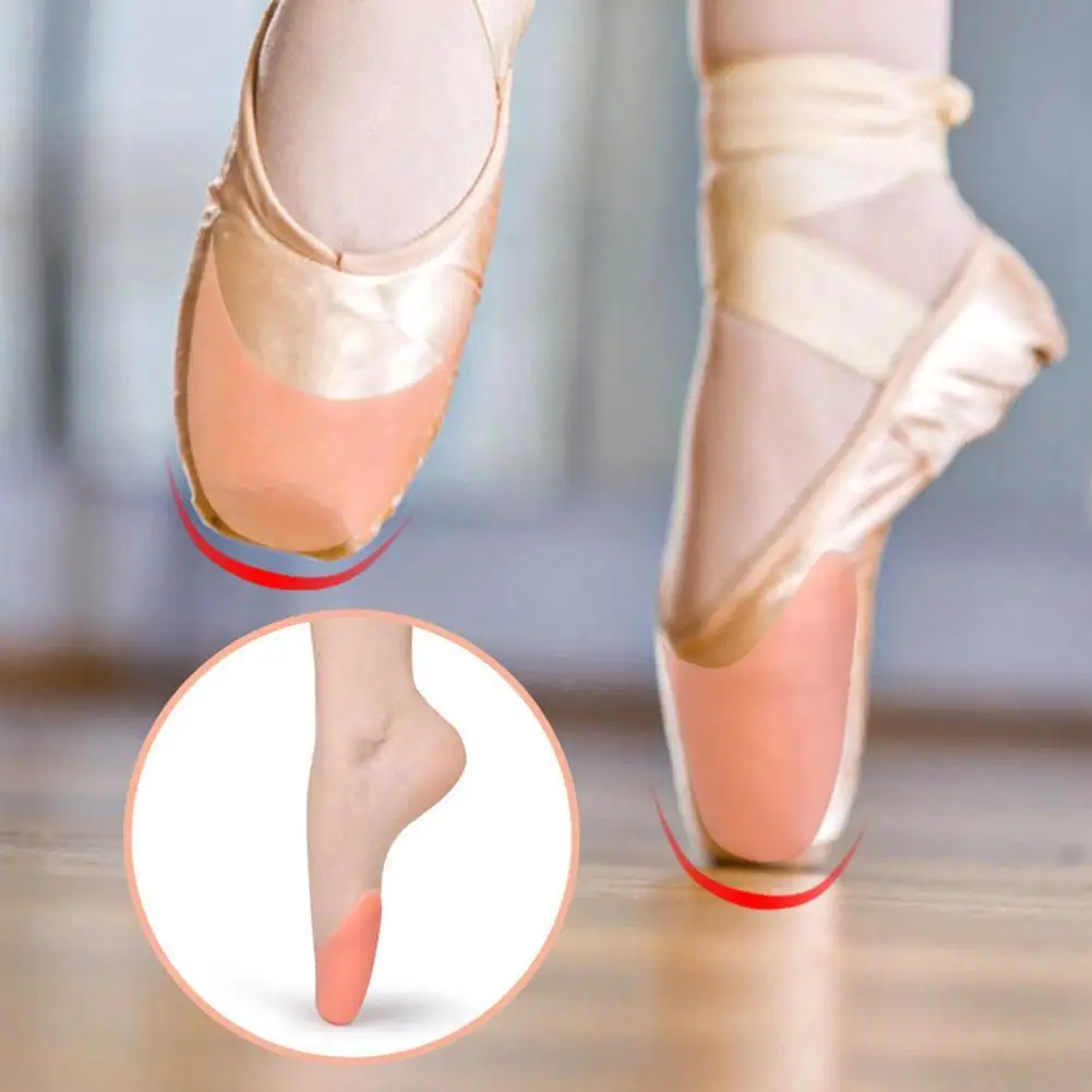 1 paar Silikon Gel Kappe Pads Für Pointe Schuhe Ballett Tanz Fuß Big Toe Schutz Kissen Topper Abdeckung Schutz Beutel reu Y9Z2