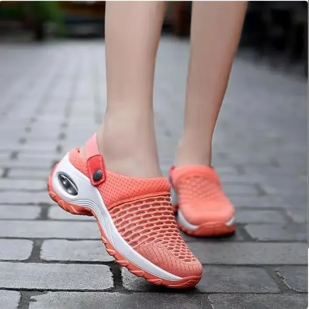 New 2024 Women Platform Sanitary Clogs Woman Sandals Mesh Womens Sandal Summer Causal Beach Clogs Wear Sandalias Plus Size