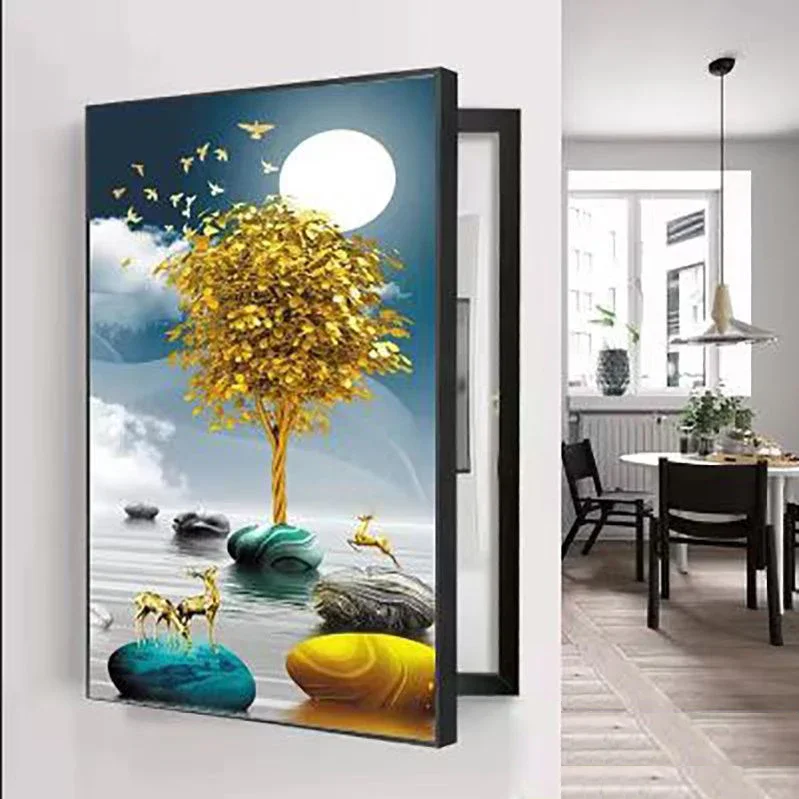 

Decorative Power Box Switch Electric Meter Cover Hide Paintings Wall Art With Frame Home Living Room Decor Poster 40x30cm