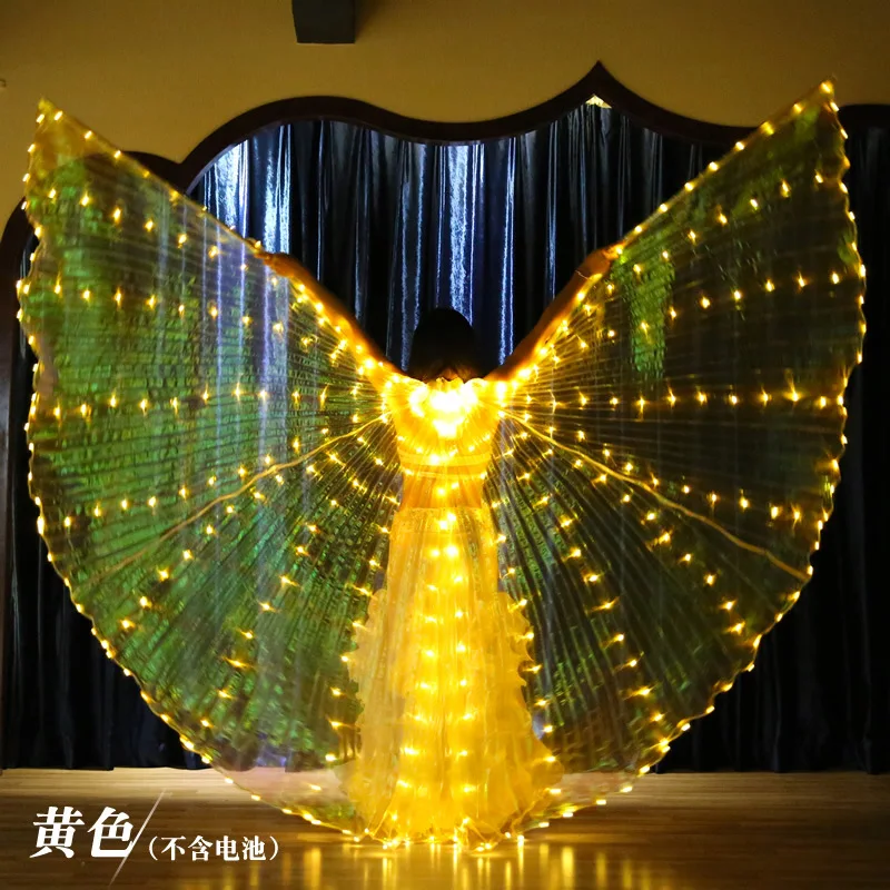 Ruoru Alas Angle LED Wings Adult Children Costume Cape Circus Led Light Luminous Costumes Party Show Led Isis Wings Dancewear