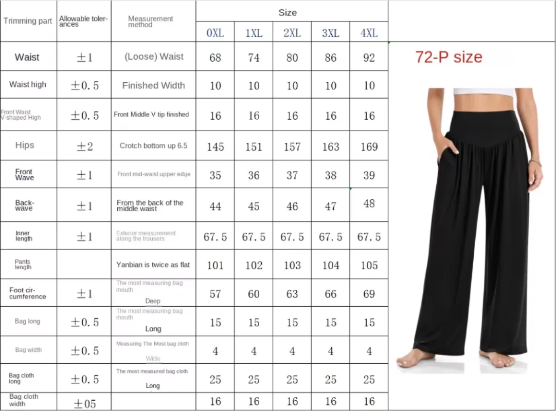 Casual V-shaped Waist Wide-Leg Long Pants for Plus Size Women