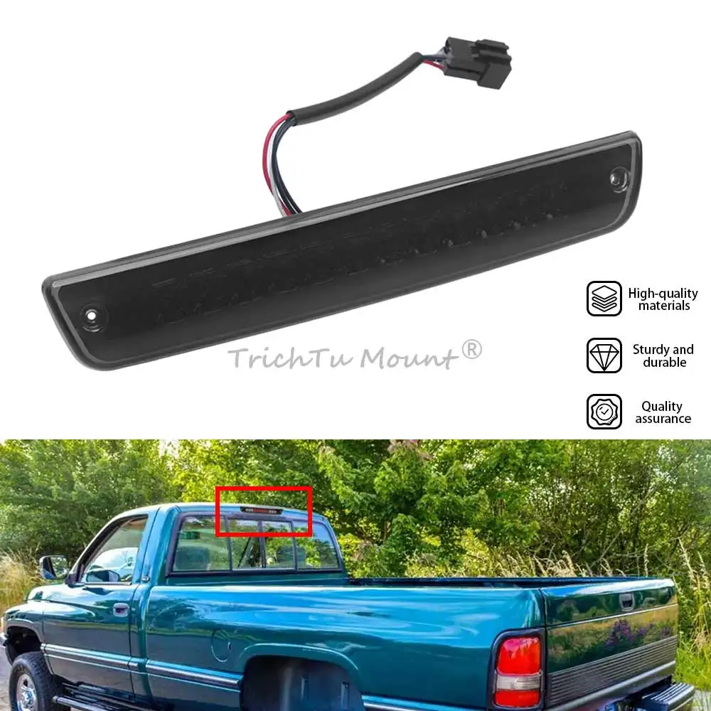 

LED Third Stop Brake Light High Mount Cargo Tail Lamp For Dodge Ram 1500 2500 3500 1994-2002 Pickup Rpl For #55077263AB/AA