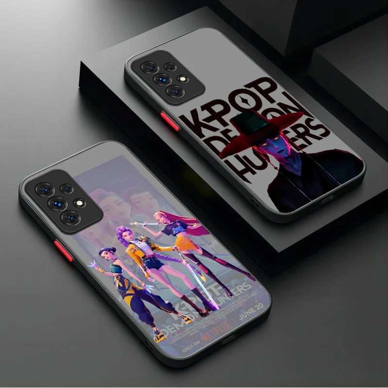 KPop D-Demon H-Hunters حافظة لهاتف سامسونج جالاكسي A17 A07 A54 A05s A05 A34 A24 A14 A73 A53 A33 A23 A13 A72 A52 A52s A32 A22 A12 #2