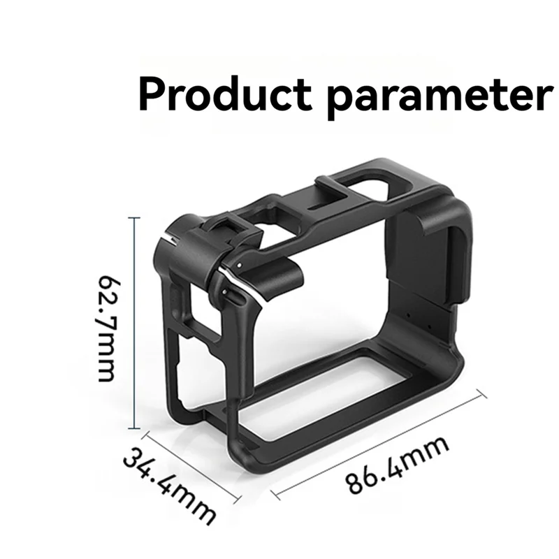 B44C For Insta360 Ace Pro / Ace Plastic Cage Vertical & Horizontal Utility Frame Protective Accessory