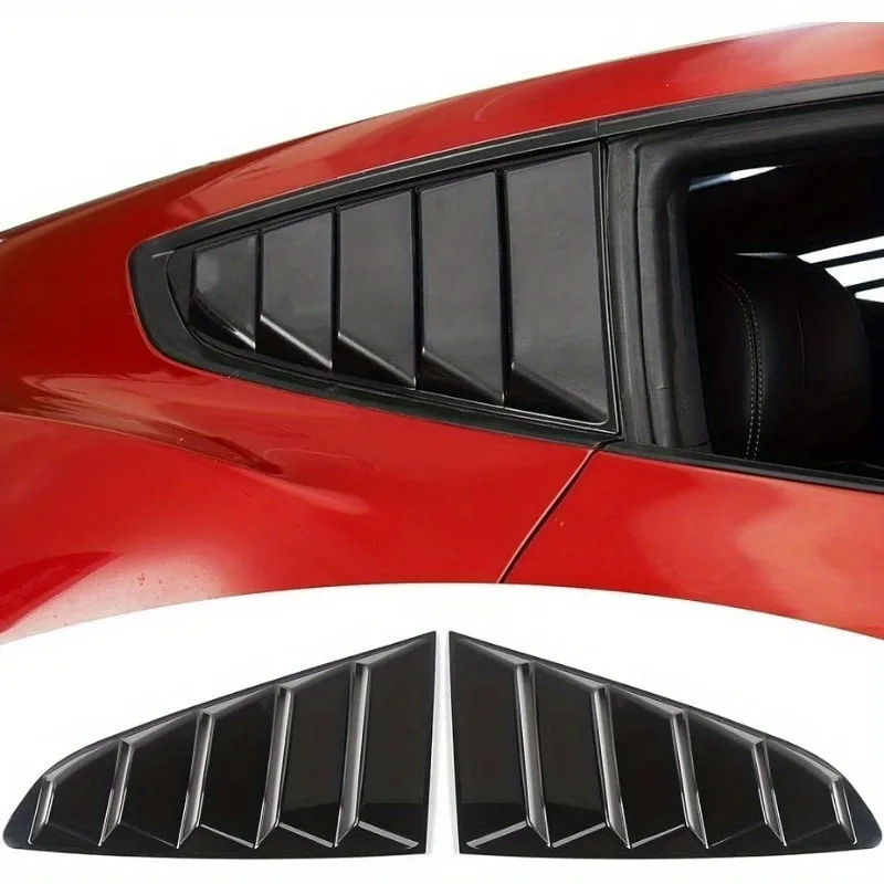 2 PCS Car Side ABS Deflector Vent Window Louver Side Scoop Louver Cover Trim Sticker Fit For Ford Mustang 2015 2016 2017 2018