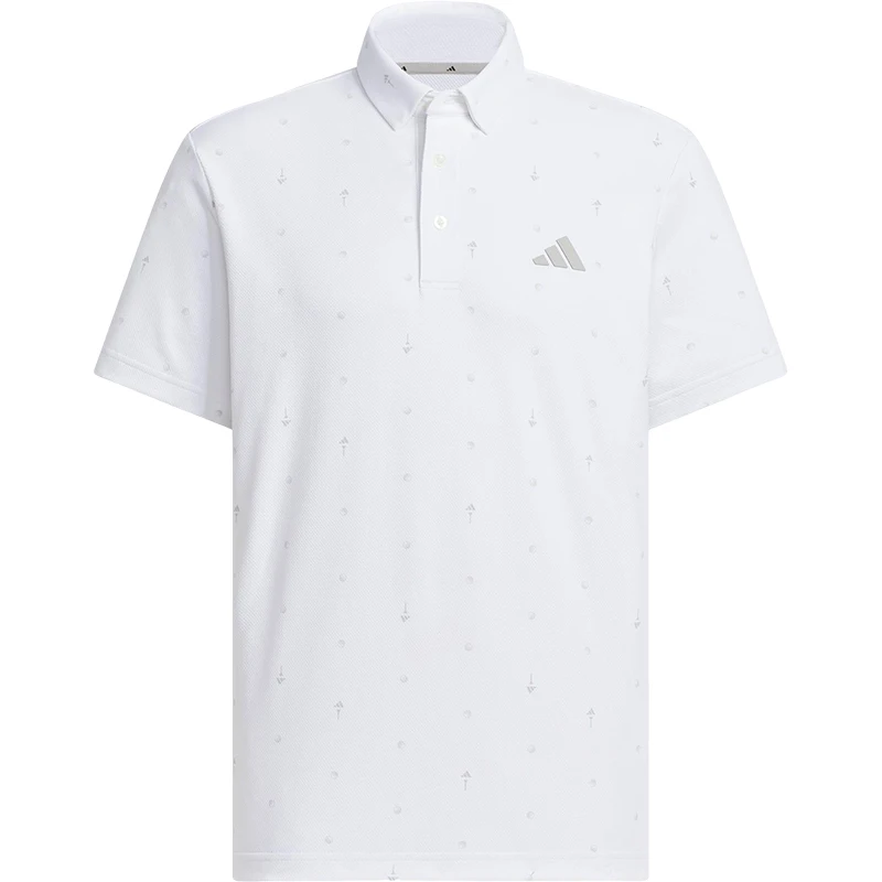 Adidas Official Genuine Summer New Men's Printed Breathable Short Sleeve POLO Shirt JE7146
