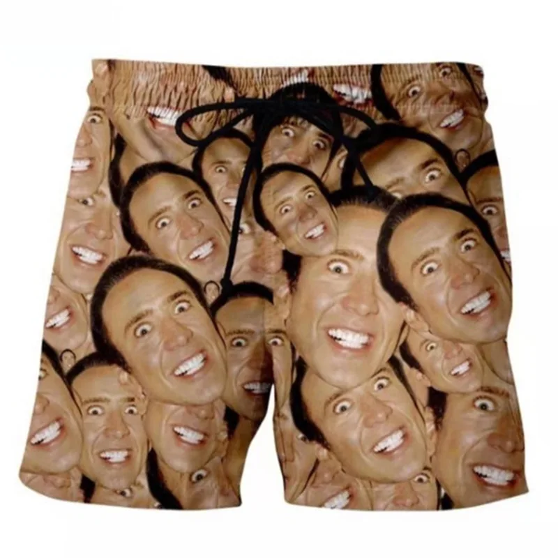 New3DPrintingFamous Actor Nicolas Cage Fashion Men Women Tracksuits Crewneck Hip Hop Shorts Plus Size S-7XL Four Seasons Casual