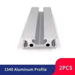 2PCS 1540 Aluminum Profile Extrusion Frame 100-550mm Anodized Linear Rail for CNC 3D Printer Workbenc Engraving Machine