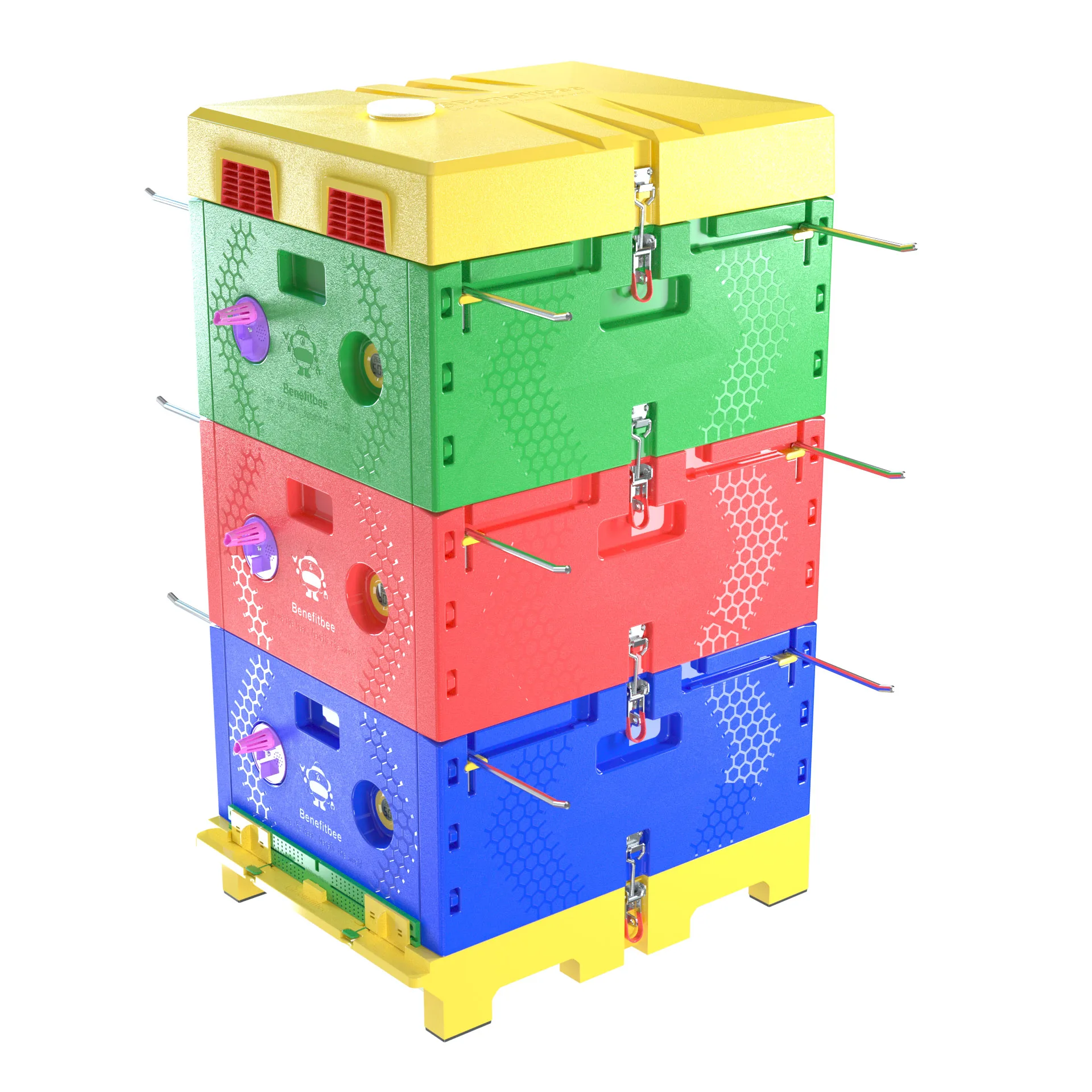 

New Color 3 Layer Plastic Beehive, High Quality Beekeeping Equipment for Apiary