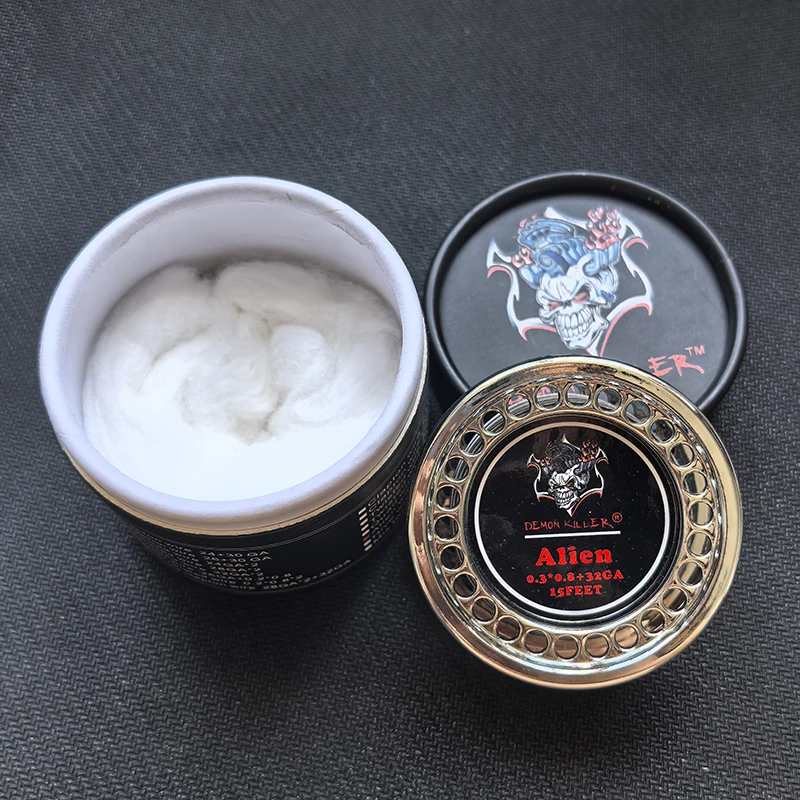 Cable plano Alien Clapton de 32G y 15 pies para atomizadores RDA y RBA reconstruibles, ideal para bobinas DIY y accesorios de vapeo.
