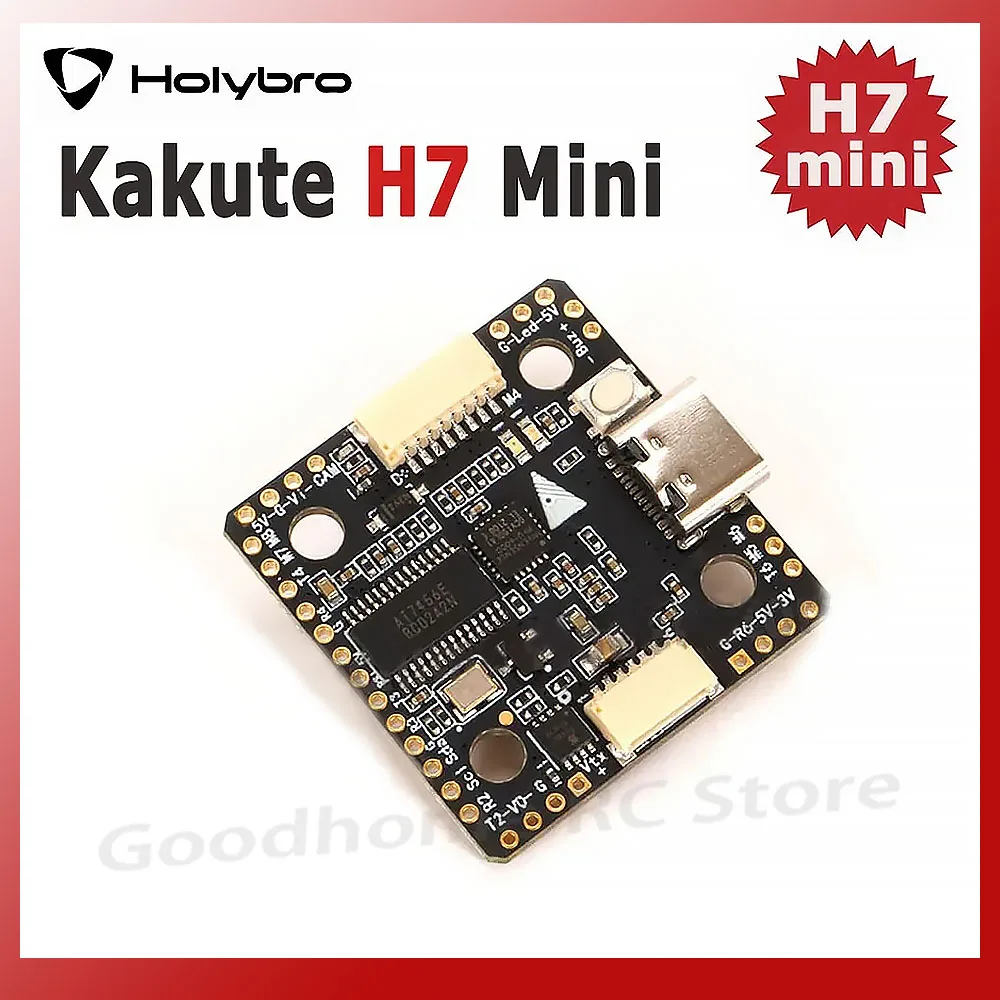 

Holybro Kakute H7 Mini Flight Controller W/ BetaFlight OSD 6x UART Port MCU-STM32H743 32Bit Support x8 Octocopter for FPV Drone