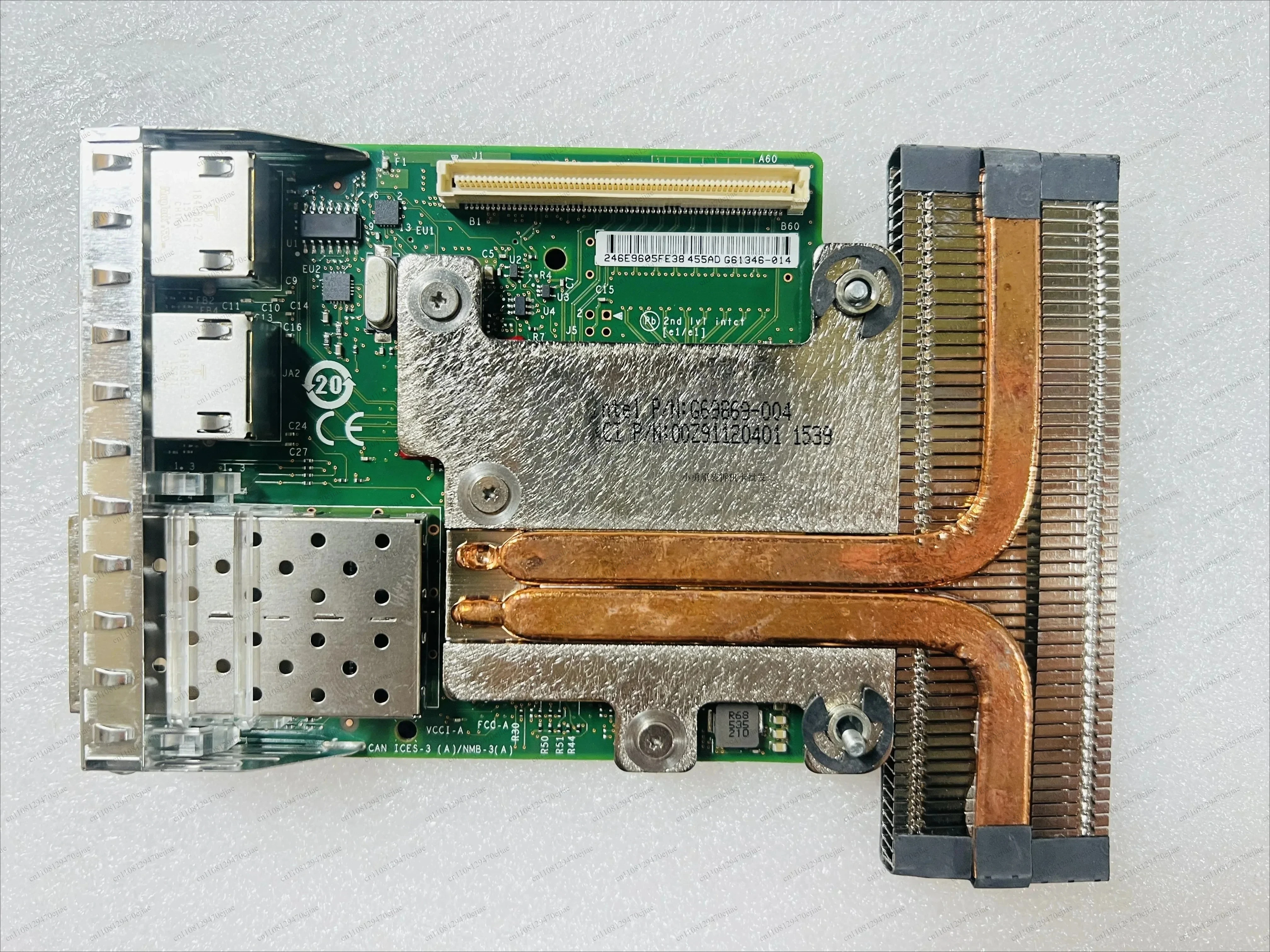 X520 + I350 4-Port Server Adapter, Dell OC63DV 0C63DV C63DV 10G SFP+ & 1GbE NIC for R730 R740
