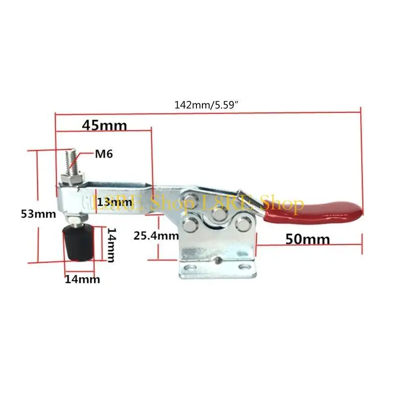 L8RE Toggle Clamp Horizontal Clamp 201B Horizontal Quick Release Antislip Hand Tool